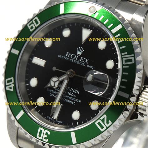 valutazione rolex ghiera verde quadrante nero|rolex subacqueo.